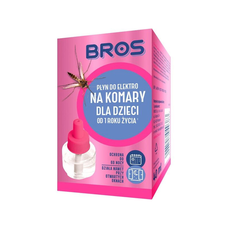 Płyn do elektro na komary dla dzieci od 1 roku życia, 60 nocy