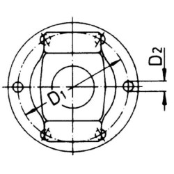 Widłak, z kołnierzem, W2300/P300/W300E Walterscheid