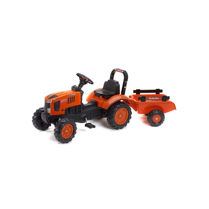 Traktor Kubota z przyczepą