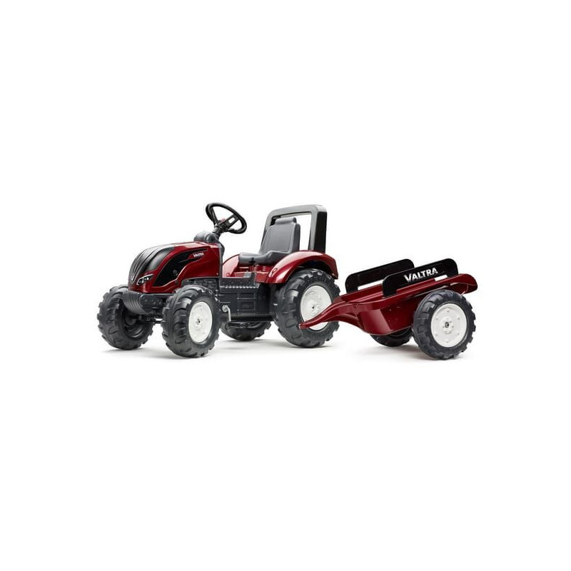 Traktor Valtra z przyczepą