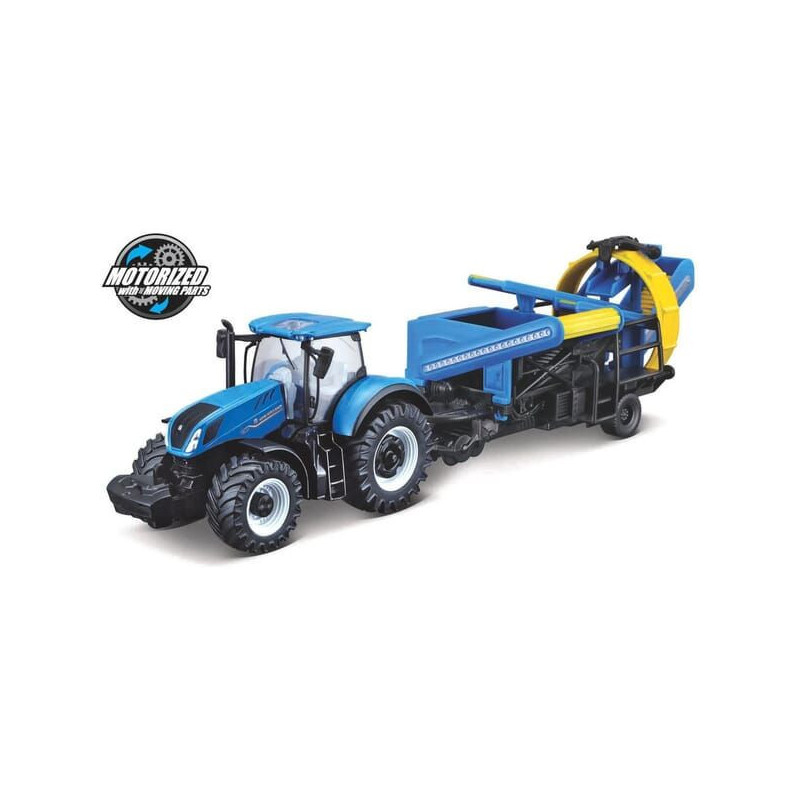 Ciągnik New Holland T7.315 z kombajnem ziemniaczanym