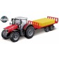 Ciągnik Massey Ferguson 87405 z przyczepą do bel