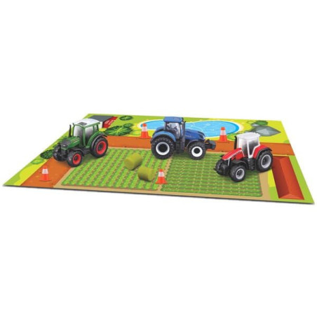 Zestaw do zabawy w farmę, mały miniatura Massey Ferguson