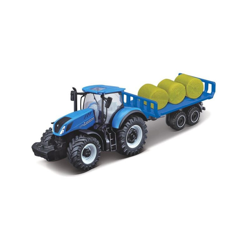 Ciągnik New Holland T7.315 HD z przyczepą do bel