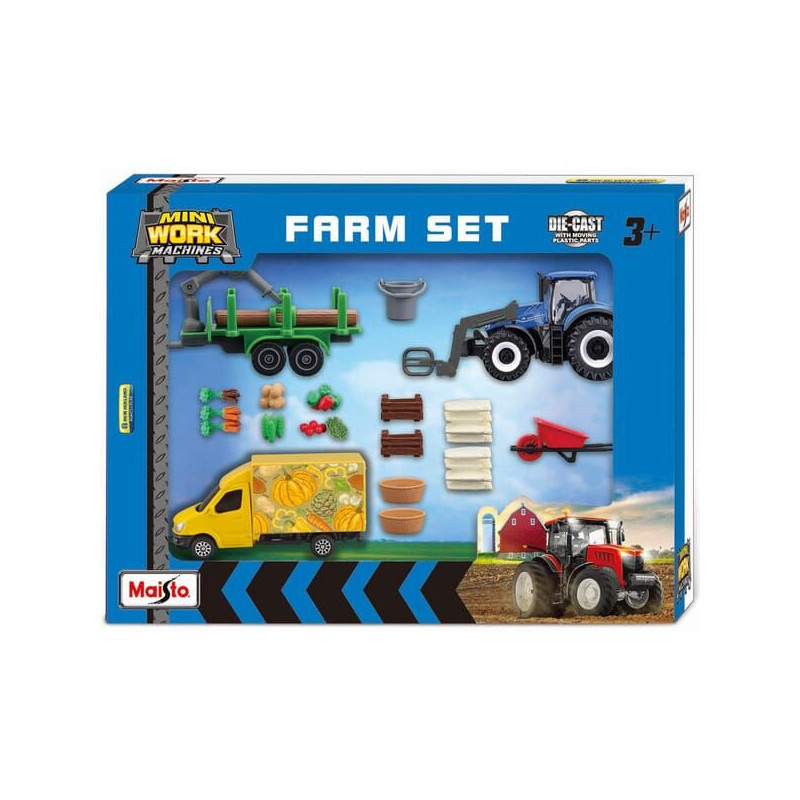 Zestaw miniatur maszyn rolniczych New Holland (12 szt.)