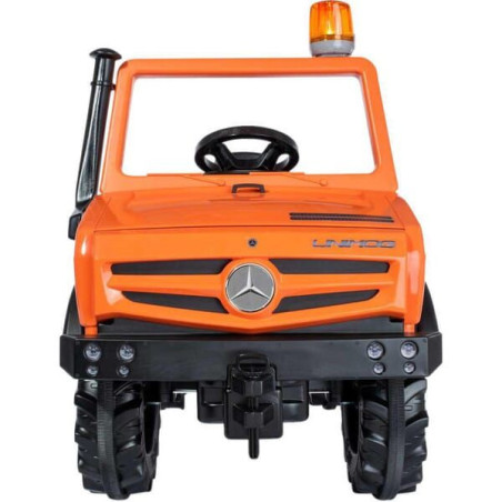 Traktor z napędem na pedały, Mercedes Benz, pojazd serwisowy Unimog, pomarańczowy, od 3 roku życia, rollyUnimog  Rolly Toys