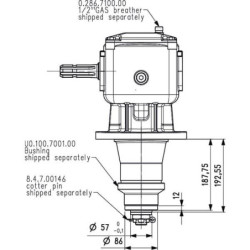 Przekładnia LF-227 J 1:1.83