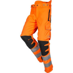 Spodnie dla pilarza roz. 3XL, Hi-Vis, pomarańczowy/czarny Progress SIP