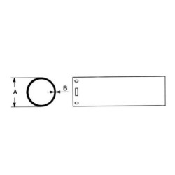 Rura ochronna Bondioli & Pavesi, L., 75 x 2,2 mm, L-650 mm, rozmiar 5,6,7