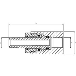 "Złacze obrotowe 1/2"" 180°"