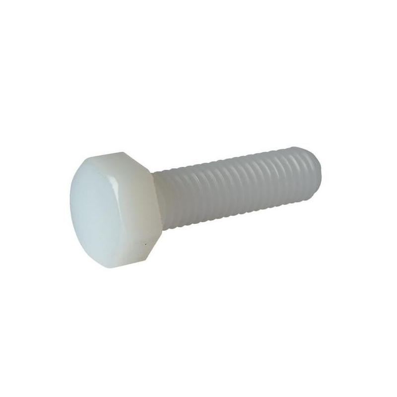 Śruba cały gwint DIN933 M10x30 mm nylon 6.6 Kramp