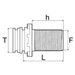"Przyłącze zbiornika, gwint zewnętrzny 1 1/4"" T5M"