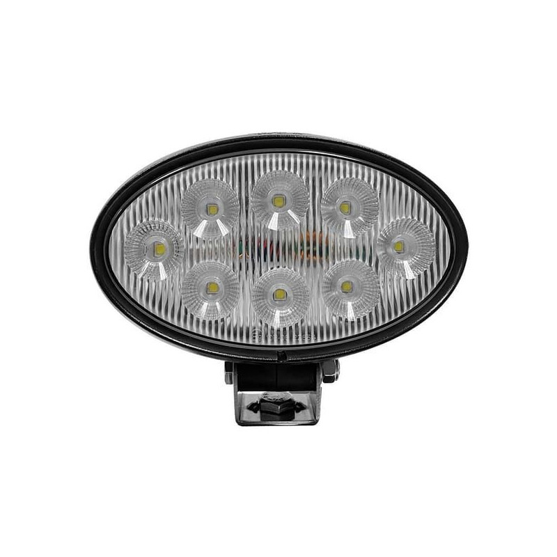 Lampa robocza LED, owalna 56W 5320lm 10/30V z wtyczką Deutsch, światło rozproszone 8 LED Kramp