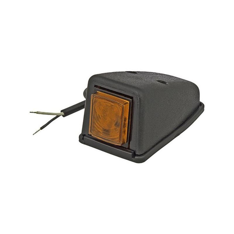 Lampa obrysowa LED, kwadratowa 0.5/1W 12/24V pomarańczowa 3 LED Kramp