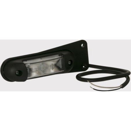 Lampa obrysowa LED, 1/2.2W prostokątna 12/24V biała/czarowna/pomarańczowa 6 LED Kramp