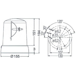 Lampa błyskowa halogenowa, KL 7000 Hella