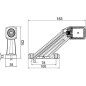 Lampa obrysowa LED, 1.20W 12/24V lewa przykręcana Quick-link 4 LED Hella