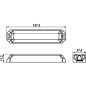 Zestaw lamp ostrzegawczych 12/24V, pomarańczowe, do montażu w poziome, obudowa aluminiowa 6 LED Hella