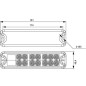 Lampa tylna LED, prostokątna, 10/30V, czerwona/żółta, przykręcana, 21 LED Hella ValueFit