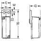 Lampa obrysowa 5W, prostokątna, 12/24V, czerwono/biała, przykręcana Hella