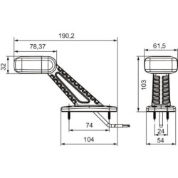 Lampa pozycyjna tylna LED