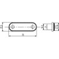 Lampa obrysowa LED, prostokątna 12/24V czerwona przykręcana 78x2 LED Hella