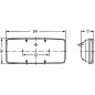 Lampa tylna zespolona 344x147mm, prawa