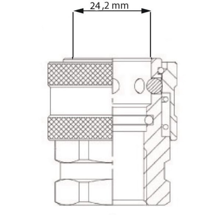 "Szybkozłącze wewnętrzne Ø18,2mm x GW 3/8"" St.nier."