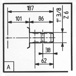 Przekładnia T-278D, przełożenie 1:1