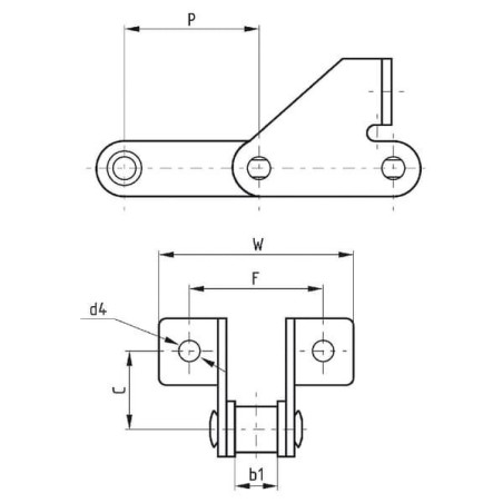 Łańcuch podajnika ziarnowego, 6,9 mm (rolka 5 m)