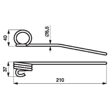 Palec motowideł, L-210, Ø 5,5