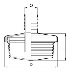 Kosz ssawny z tul. 20 mm