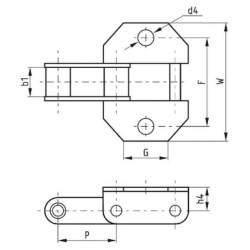 Łańcuch podajnika pochyłego, Ø 8.3 mm (rolka 5 m)