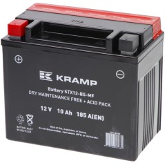 Akumulator 12V 10Ah 185A z elektrolitem Kramp