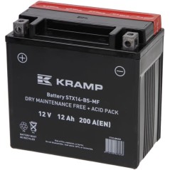 Akumulator 12V 12Ah 200A z elektrolitem Kramp