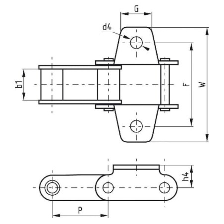 Łańcuch podajnika pochyłego, Ø 8.3 mm (rolka 5 m)