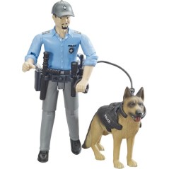 Bruder Figurka policjant z psem U62150