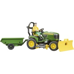 Bruder Kosiarka samojezdna John Deere z przyczepą i ogrodnikiem U62104