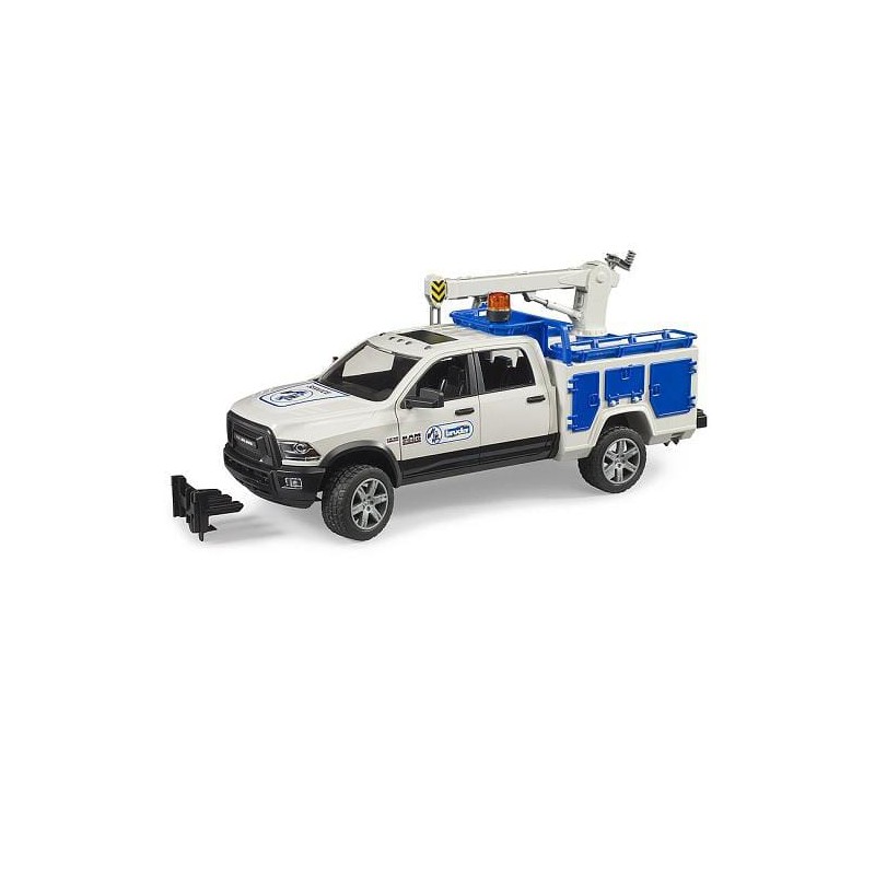 Bruder RAM 2500 Service truck with rotating beacon light U02509