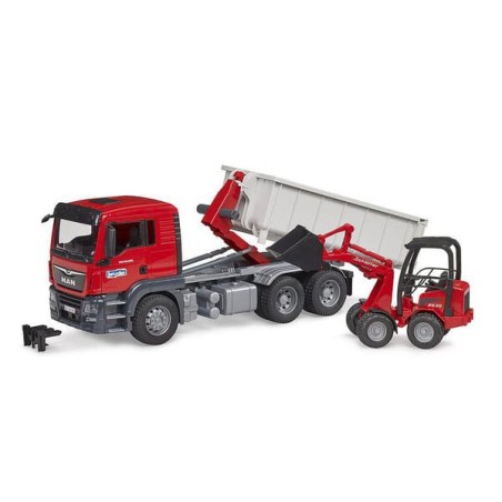 Bruder MAN TGS Truck with Roll-Off-Container and SchäfferCompact loader 2630 U03767