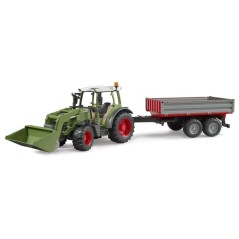 Bruder Fendt Vario 211 with frontloader and tipping trailer U02182