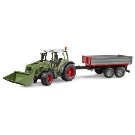 Bruder Fendt Vario 211 with frontloader and tipping trailer U02182