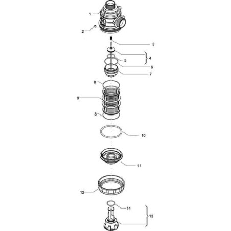 "Filtr zasysający 80-120 l 1 1/4"" AG"