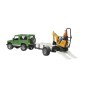 Bruder Samochód Land Rover z lawetą i minikoparką JCB 8010 CTS U02593