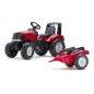 Traktor Case IH z przyczepą