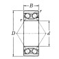 Łożysko kulkowe skośne 15x35x15.9 mm gopart