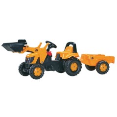 Traktor z napędem na pedały z ładowaczem i przyczepą JCB, wiek 2.5 lat RollyKid Rolly Toys