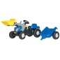 Traktor z napędem na pedały i ładowaczem New Holland T7040 wiek od 2.5 lat RollyKid Rolly Toys