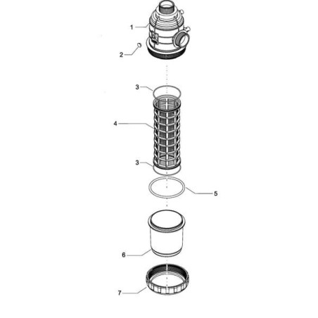 "Filtr ssawny 200-260 l 2 1/2"" AG"