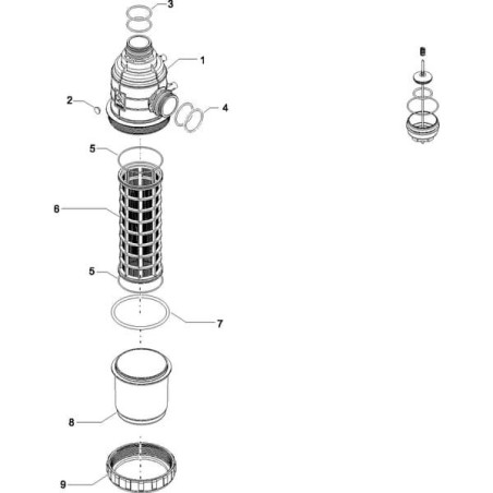 Filtr ssawny 200-260 l T7